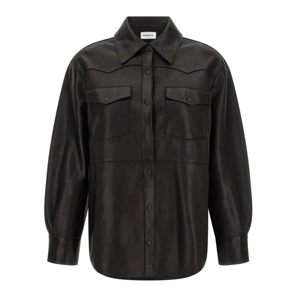 P.A.R.O.S.H. Women Leather Shirt
